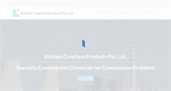 Desktop Screenshot of krishnaconchem.com